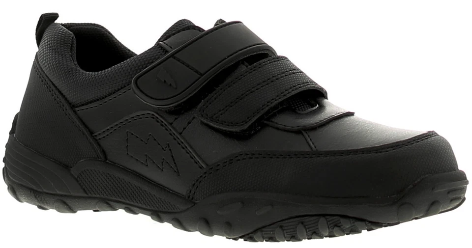 Rockstorm Boys School Shoes Blast Touch Fastening black UK Size
