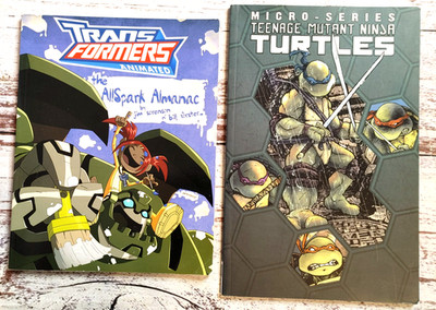 IDW TPB Lot of 2 Transformers Animated Almanac 2009 & TMNT Micro Series 2012.