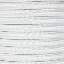 3/8" x 75 Ft or 25 Yrds Premium Marine Grade Bungee Shock Stretch Cord UV White