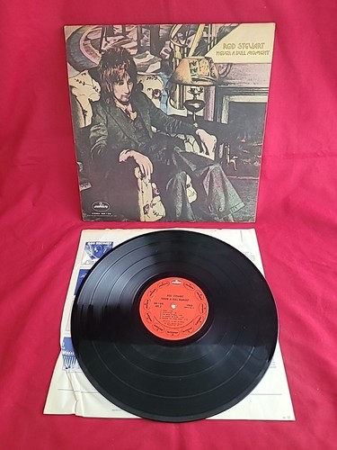 Rod Stewart Never A Dull Moment LP Vinyl Record Album Gatefold