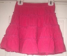 HANNA ANDERSSON Pink Tiered Corduroy Skirt Sz 100 US 4