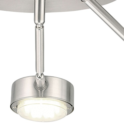 2er Set Plafoniera Spot Rotondo Faretto da Soffitto 3-Flammig Braccia Regolabile - Foto 10 di 11