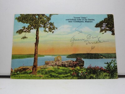 Linen Postcard LoversLeap Camdenton Missouri Posted1950 Publish Corwin News D405