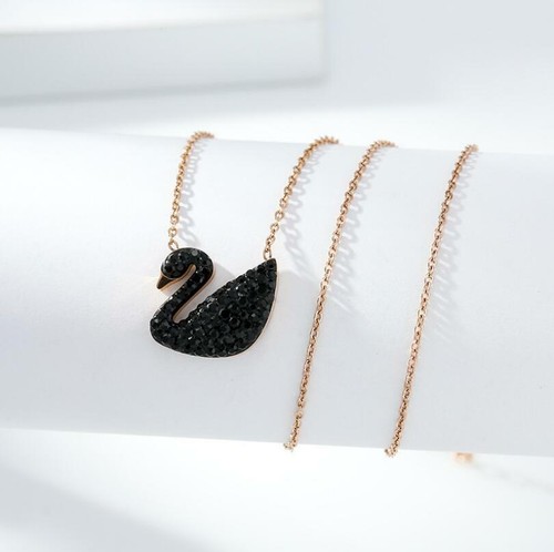 Swan Rose Gold Titanium Stainless Steel 