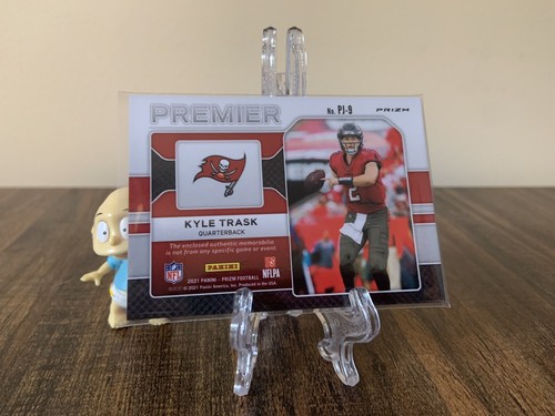 2021 Panini Prizm Kyle Trask Premier Jersey Patch Rookie Card Buccaneers PJ-9 - Picture 2 of 4