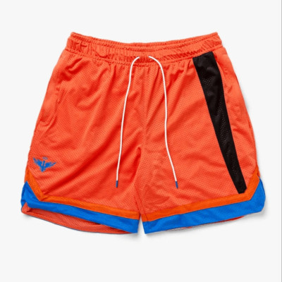 Puma Melo One Stripe Basketball Shorts Orange Blue Dragon Ball Z Men's XL Lined