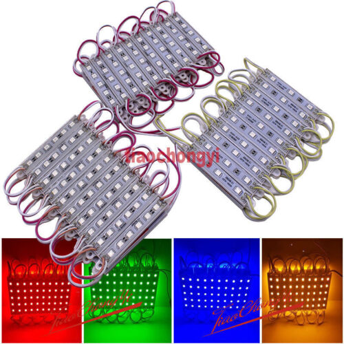 20-100-500pcs 5050  DC12V SMD 3/5/6 led Module Light Fairy Strip Waterproof IP65 - Picture 1 of 6