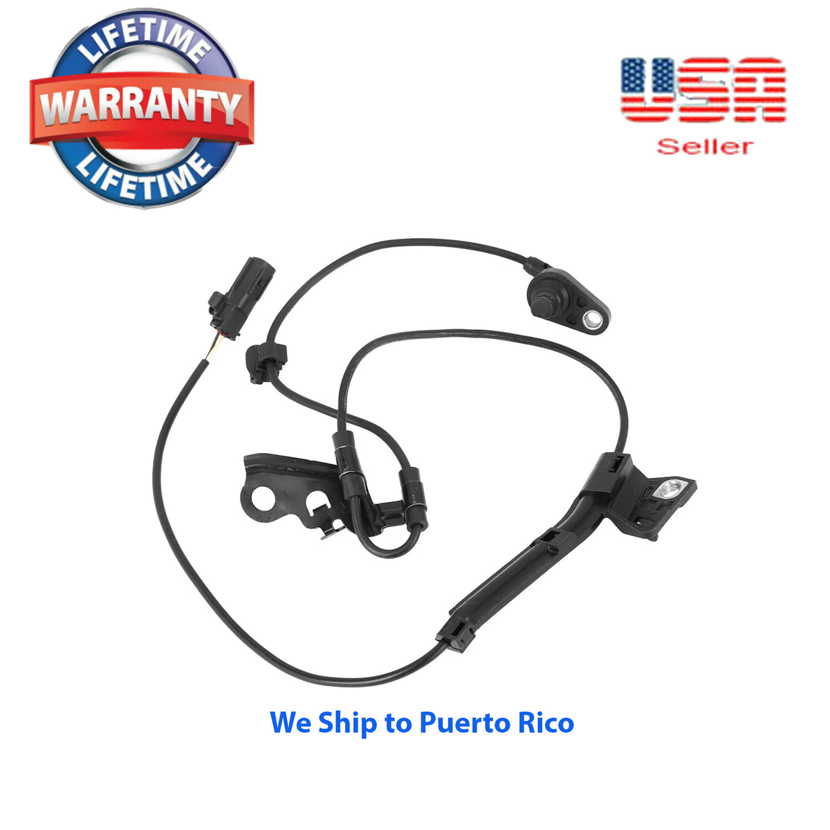 2ABS Wheel Speed Sensor & 2 Wiring Harness Rear R & L Fit