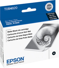 New Genuine Epson T0548 Matte Black Ink Cartridge Bag Stylus Photo R800 R1800