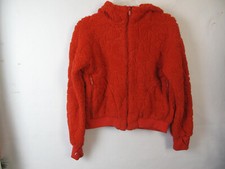 Girls All In Motion Fleece Hooded Jacket Orange  14/16
