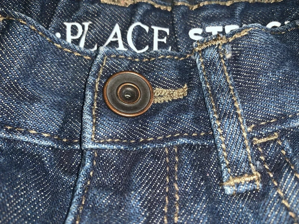 二手-The Childrens Place纽扣前经典牛仔裤男孩(6码) — 第 3/4 张图片