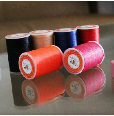 Professional 3 Strands Waxed Lined Thread 0.35mm 300M hand sewing leathercraft