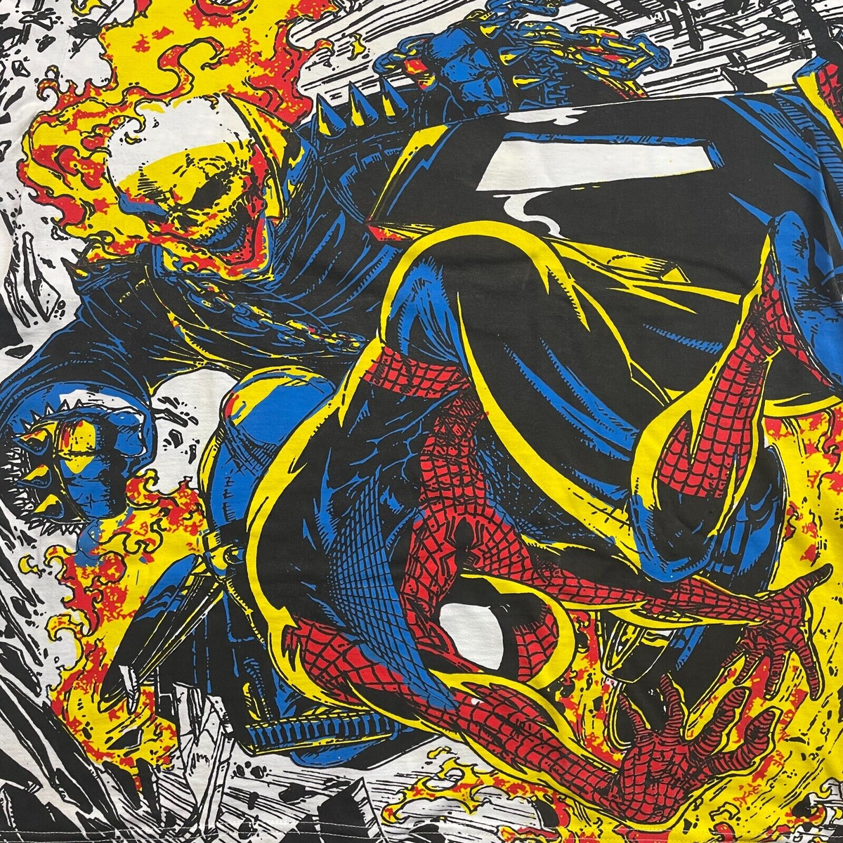 Spider-Man Comic All Over Print T Shirt XL Ghost Rider Spider-Man Comic All Over Print T Shirt XL Ghost Rider
