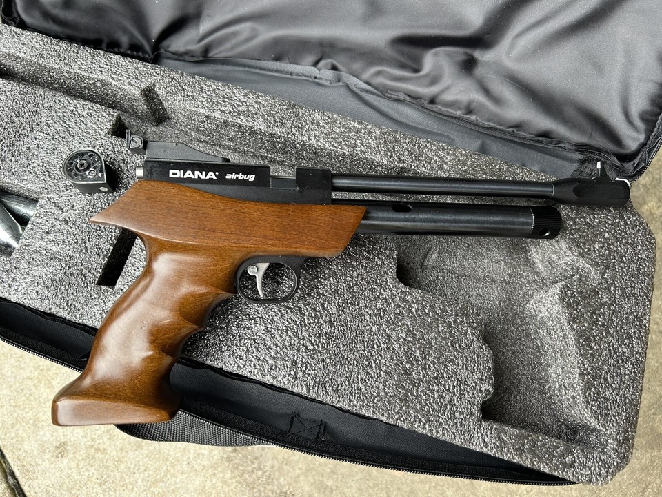Diana Airbug CO2 Pistol .177 Caliber 525 FPS Ergonomic hardwood Stock