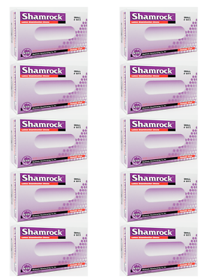 300 Guanti Da Esame In Lattice Trifoglio Senza Polvere Testurizzati - 3 Scatole Da 100