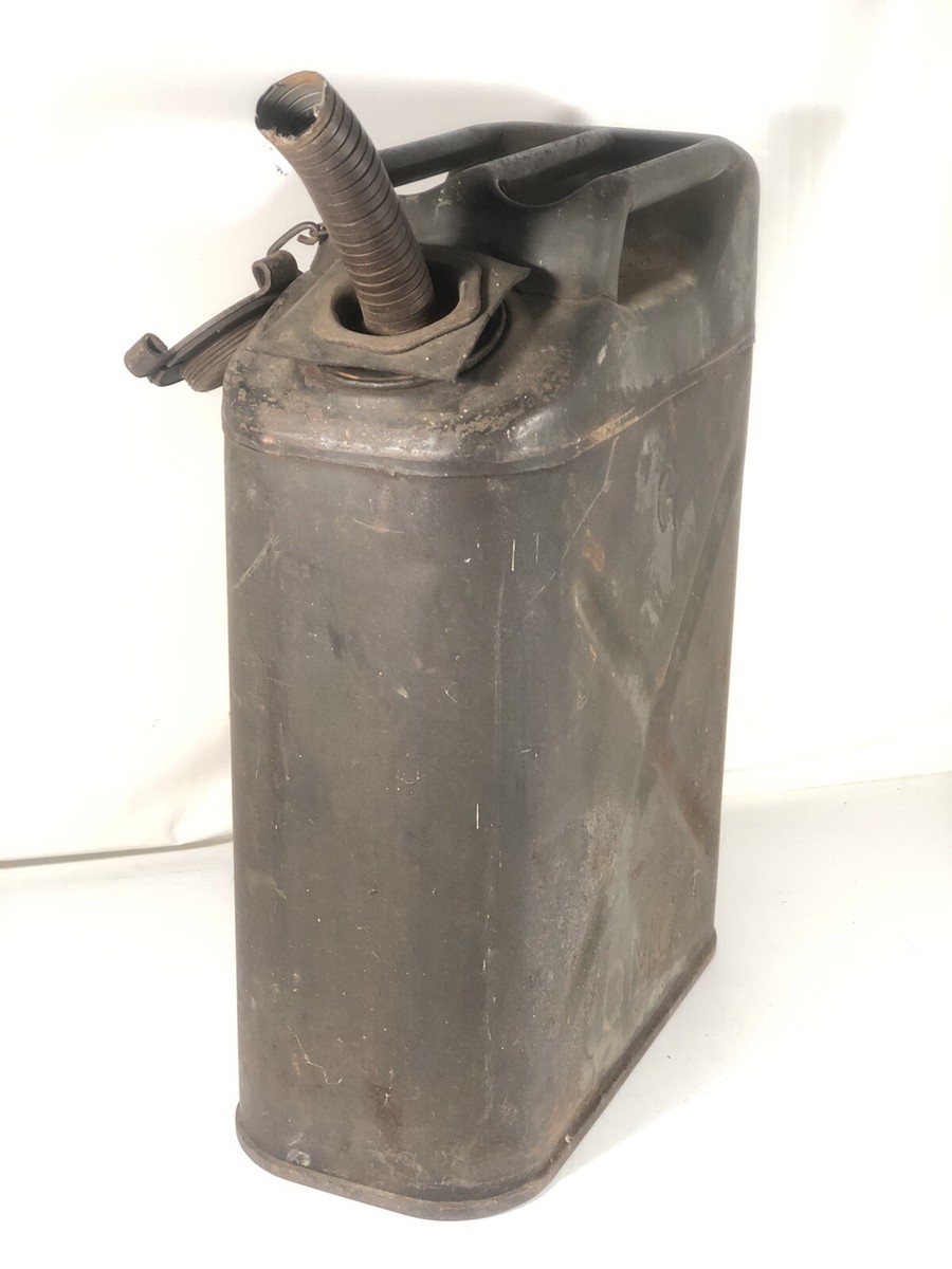 US Military Army QMC Samco G Jeep Jerry Gas Water Can With Nozzle