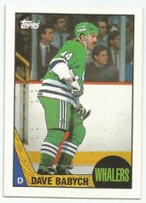 DAVE BABYCH 1987-88 TOPPS CARD NM-MT+ CONDITION HARTFORD WHALERS
