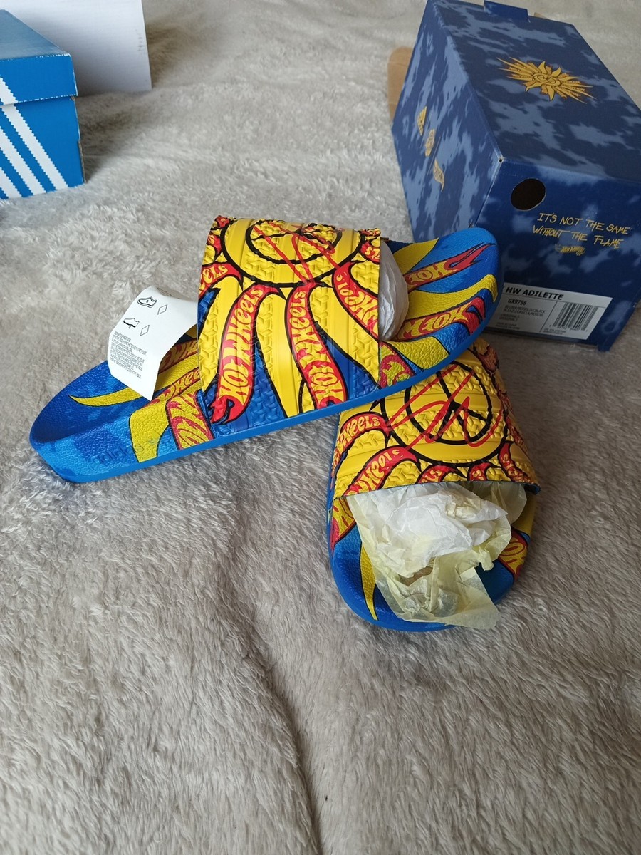 Adidas Sean Wotherspoon x Hot Wheels Sandals Adilette Slides  display picture 3