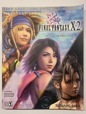 Final Fantasy X-2 Official Strategy Guide Brady Games Signature Series W/Poster