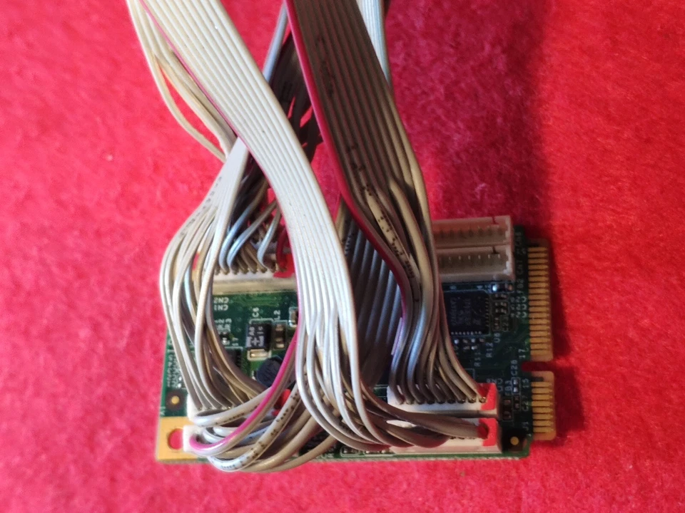 SCHEDA MINI PCI EXPRESS CON 6 PORTE SERIALI COMPUTER RS 232 PC RETRO WINDOWS DOS - Immagine 4 di 4