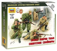 Soviet ScharfschüTzen 1:72 Figure Kunststoff Modell Kit ZS6193 Zvezda