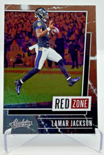 Lamar Jackson 2020 Panini Absolute Football Red Zone Base Insert Card RZ-LJ