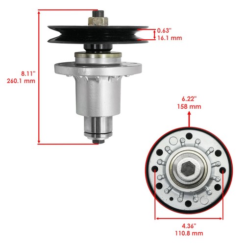 Caltric 103-9081 Deck Spindel für Exmark TT3615 TT4817 36" 44" 48" 52" 60" - Bild 2 von 8