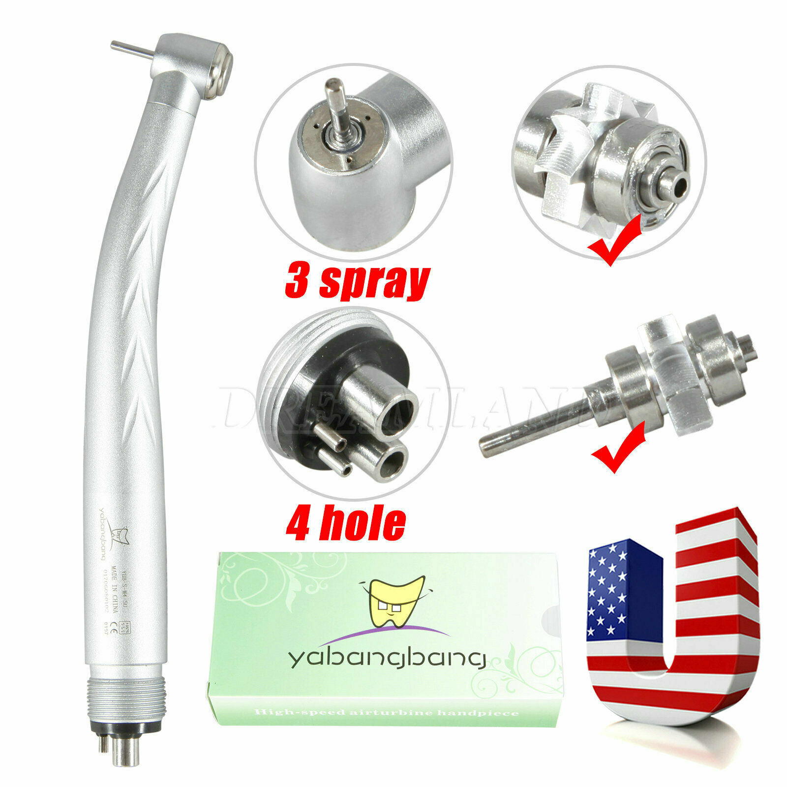 Handpiece Nsk 10 Pack High Speed Dental Handpiece Turbine - 4 - Foto 9