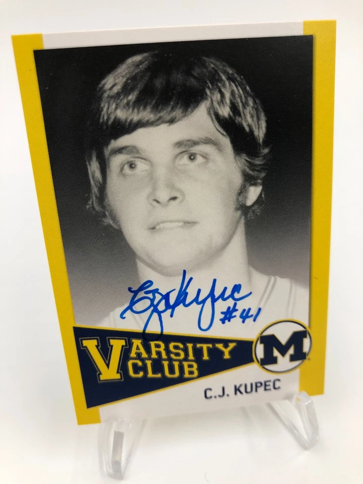 TK Legacy C.J. KUPEC AUTO Basketball VARSITY CLUB VC5 Signed Card MICHIGAN - Image 4 of 4