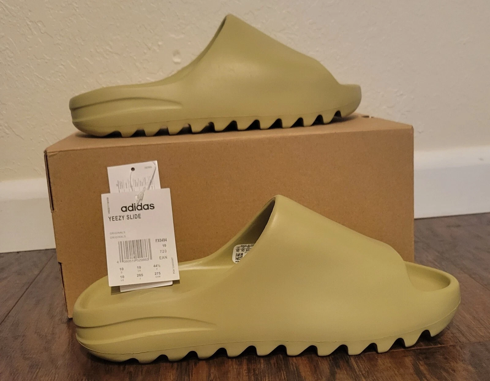 Sandali Adidas Yeezy Slides da uomo resina FX0494
