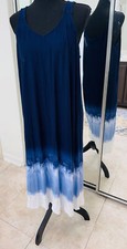 Vera Wang Blue Long Dress - Size L