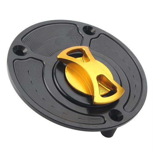 1pc Motorcycle Gold Fuel Gas Tank Cap Cover For Yamaha FJ-09/MT-09 Tracer 15-16 - Picture 4 of 4