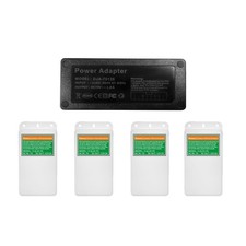 PoE Injector Adapter with 4 PoE Splitters 5.5x2.1mm 12V2A Output, PoE Serial ...