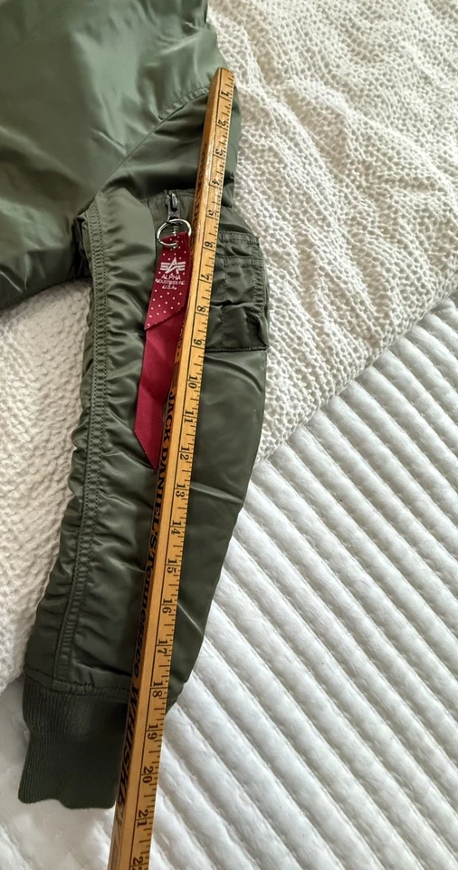 Alpha industries women’s bomber jacket army flight military size XS - Image 4 of 4