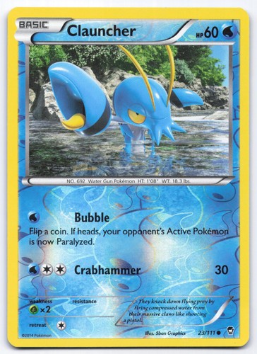 Clauncher 23/111 XY - Furious Fists Reverse Holo Common