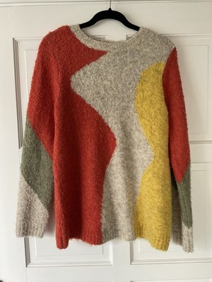 LOGO by Lori Goldstein Crew Neck Long Sleeve Sweater, Safari Sand, Small