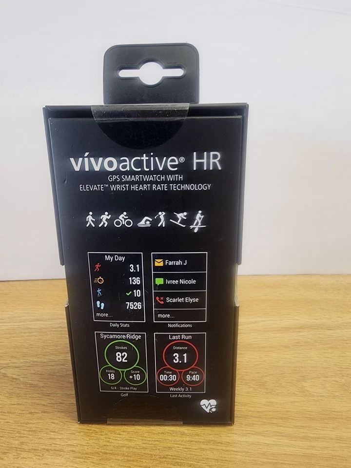 Garmin Vivoactive HR GPS Smartwatch FACTORY SEALED PACKAGE - Image 2 of 4