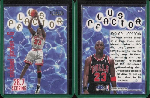 1998-99 Fleer Tradition Plus Factor #142 Michael Jordan Chicago Bulls