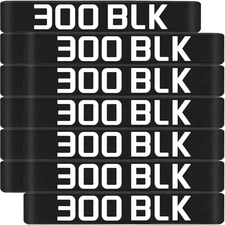 12 Pack Magazine Marking Bands with Large Lettering, Ammo Caliber Label Identifi