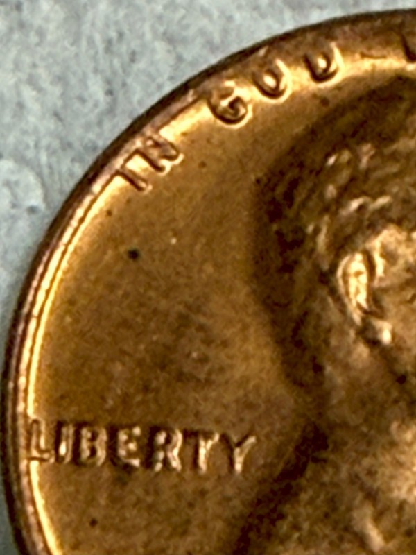 1968 S Lincoln Cent Rim Error Nice Luster Ungraded