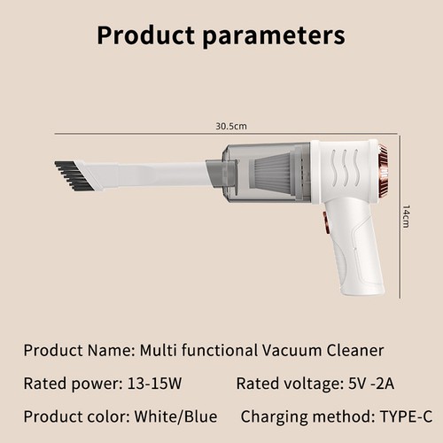 2 In1 Wireless Car Vacuum Cleaner High Powerful Dual Use For Suction And Blowing - Afbeelding 4 van 15