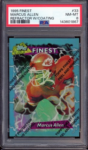 Marcus Allen [Refractor w/ Coating] #33 1995 Topps Finest card