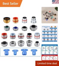 18-Piece Brass Faucet Adapter Kit for Effortless Kitchen and Garden Connections