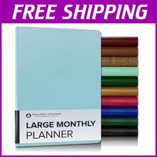 2025-2026 Monthly Planner - Large Size - Caribbean Aqua