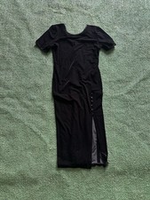Vintage Women’s Nina Piccalino Black Velvet Evening Dress 8
