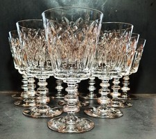 (10) Vintage Crystal Glasses / Goblets 6.25" Tall