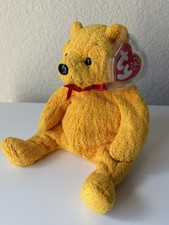 Ty Beanie Babies Baby Poopsie the Bear with tag protector DOB March 31, 2001