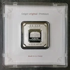 Geiger 1oz Silver Bar with Assay Certificate in a Plastic Holder
