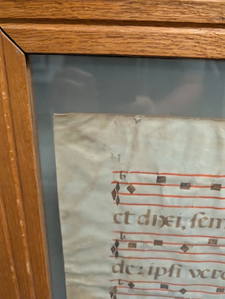 Authentic framed Illuminated Manuscript Page Double-Sided! - Image 4 of 4