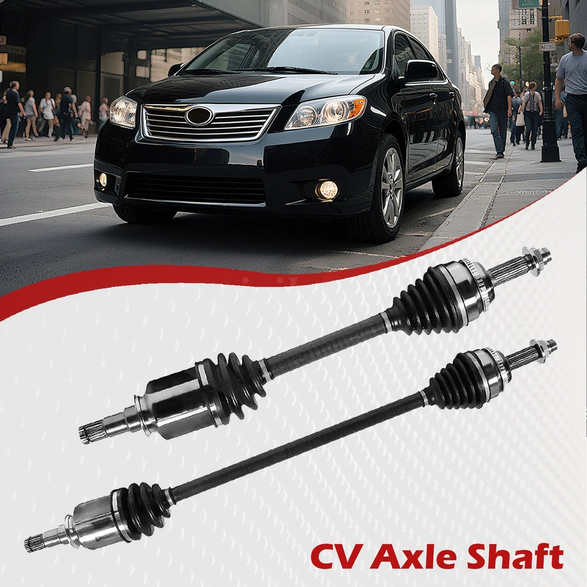 2x Front CV Axle Shaft Joint Fits Toyota Corolla LE CE VE Sedan